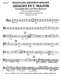 Mozart, Wolfgang Amadeus % Adagio in C Major, K580a (score & parts) - EH/3BSN