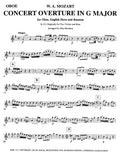 Mozart, Wolfgang Amadeus % Concert Overture in G Major K212 (Score & Parts)-OB/EH/BSN
