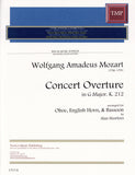 Mozart, Wolfgang Amadeus % Concert Overture in G Major K212 (Score & Parts)-OB/EH/BSN