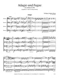 Mozart, Wolfgang Amadeus % Adagio & Fugue in a minor, K546 (score & parts) - 4BSN