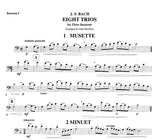 Bach, J.S. % Eight Trios (score & parts) - 3BSN