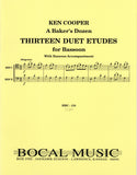 Cooper, Ken % A Baker's Dozen: Thirteen Duet Etudes (performance score) - 2BSN