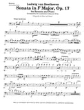 Beethoven, Ludwig van % Sonata in F Major Op 17-BSN/PN