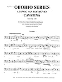 Beethoven, Ludwig van % Cavatina, op. 130 (score & parts) - 2OB/EH/BSN