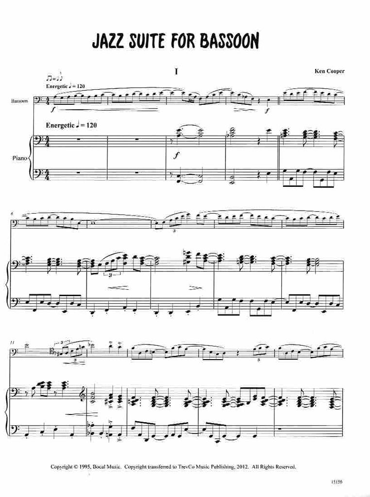 Jazz Suite BSN PN KB DRUMS Trevco Music