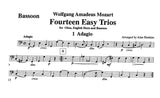 Mozart, Wolfgang Amadeus % 14 Easy Trios (Score & Parts)-OB/EH/BSN