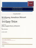 Mozart, Wolfgang Amadeus % 14 Easy Trios (Score & Parts)-OB/EH/BSN