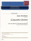 Hawkins, Alan % Concerto Grosso (score & parts) - FL/OB/CL/BSN/ASAX