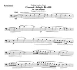 Mozart, Wolfgang Amadeus % Canonic Adagio, K.410 (score & parts) - 3BSN