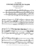 Mozart, Wolfgang Amadeus % Concert Overture in F Major, K.274 (score & parts) - OB/EH/BSN