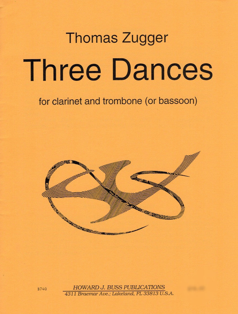 Three Dances (score & parts) - CL/BSN(TBN) - Trevco Music