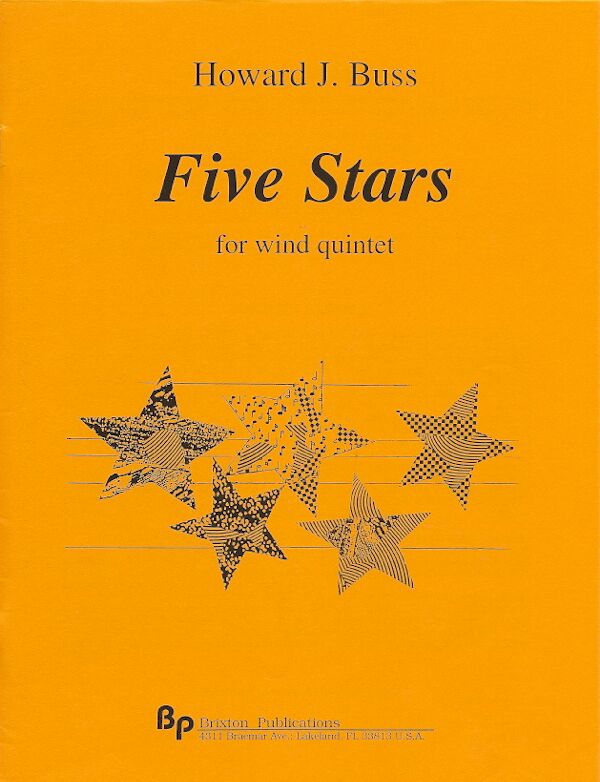 Buss, Howard % Five Stars (score & parts)-WW5