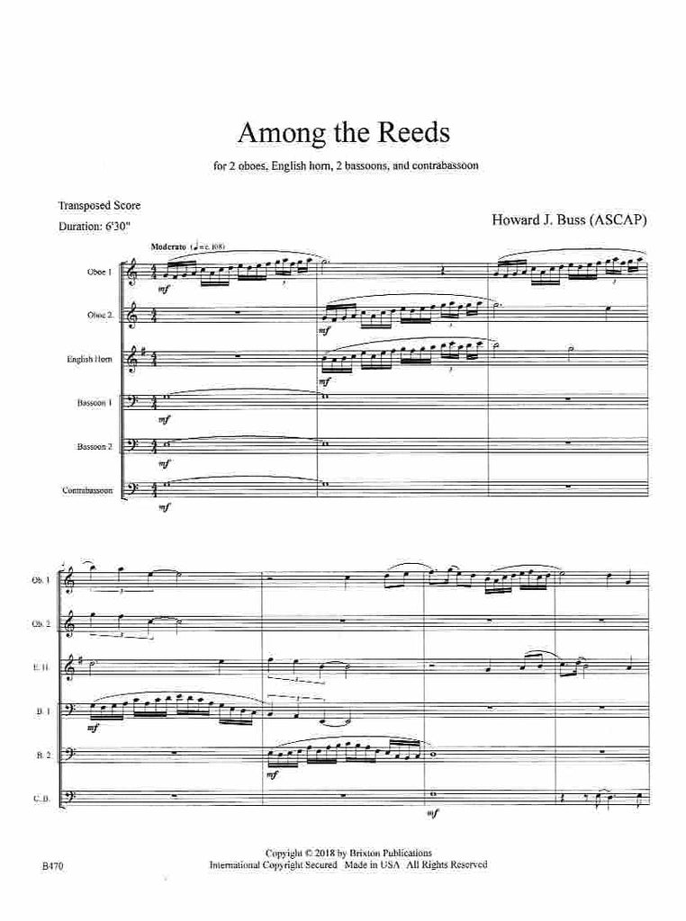 Among the Reeds (score & parts) - DR CHOIR - Trevco Music