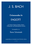 Bach, J.S. % Bach Orchestral Studies - BSN