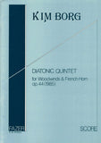 Borg, Kim % Diatonic Quintet Op 44 (Score & Parts)-WW5 (Bass Clarinet)