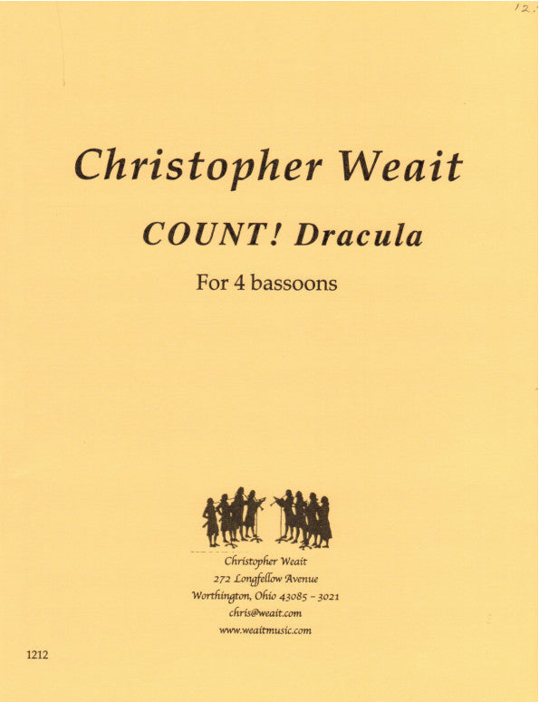 Weait, Christopher % COUNT! Dracula (Score & Parts)-4BSN