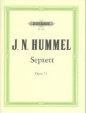 Hummel, Johann Nepomuk % Septet in d minor, op. 74 (set of parts) - FL/OB/HN/VLA/CEL/KB/PN