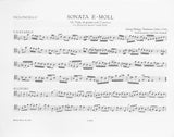 Telemann, Georg Philipp % Sonata in e minor, TWV 41:e5-BSN/PN (Basso Continuo) [POP]