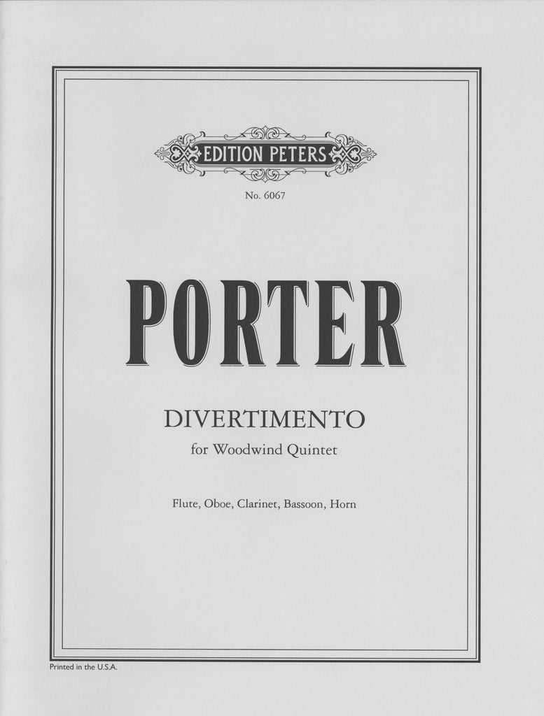 Porter, Quincy % Divertimento (score & parts) - WW5