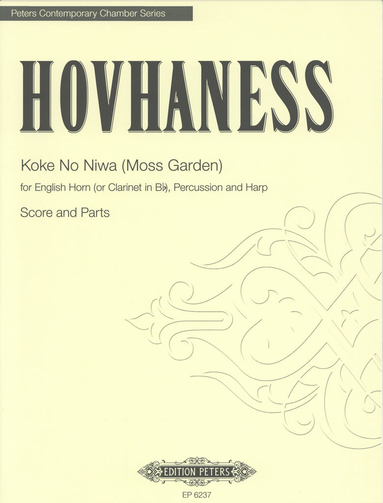 Hovhaness, Alan % Koke No Niwa Op 181 (score & parts) - EH/2PERC/HARP or CL/2PERC/HARP