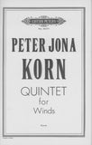 Korn, Peter Jona % Quintet for Winds Op 40 (score only) - WW5
