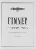 Finney, Ross Lee % Divertimento (Score & Parts)-OB/PERC/PN