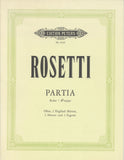 Rosetti, Antonio % Partita in Bb Major (Score & Parts)-OB/2EH/2HN/2BSN