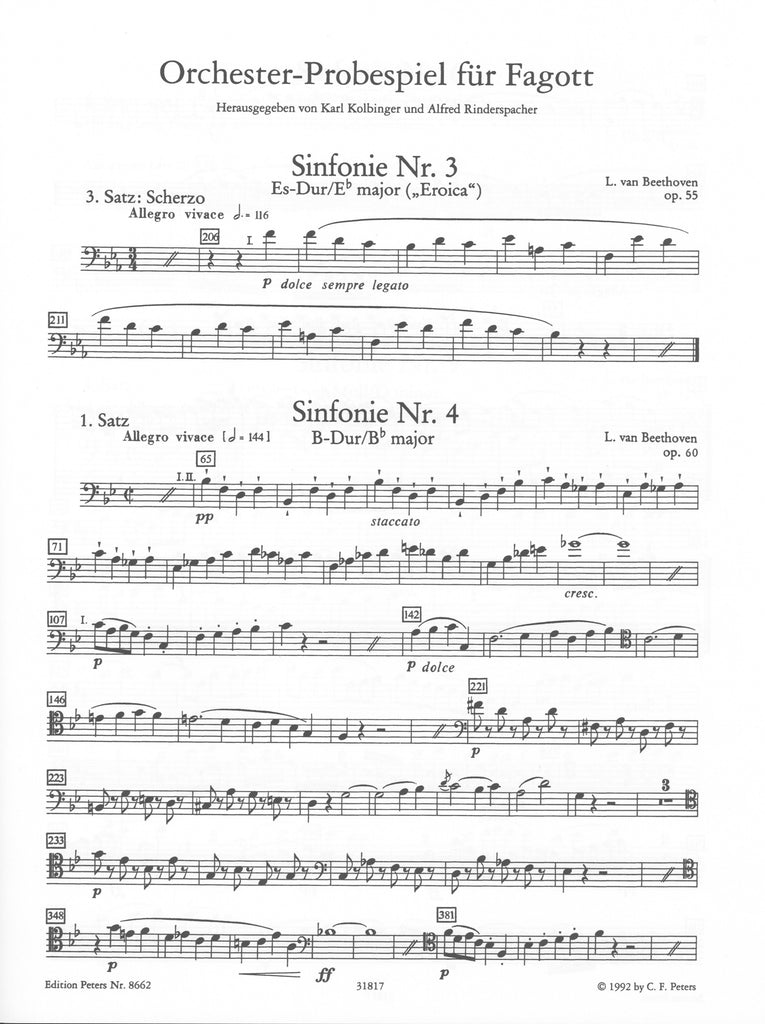 Orchester Probespiel: Test Pieces for Orchestral Audition - Trevco Orchester Probespiel: Test Pieces for Orchestral Audition - Trevco