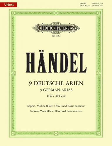その他 HANDEL Nine German Arias Nine German Arias, HWV 202-210 - OB/SOP/PN ( - Trevco Music