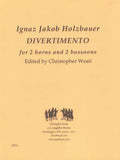 Holzbauer, Ignaz Jakob % Divertimento (Score & Parts)-2HN/2BSN