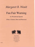 Weait, Margaret B % Fan Fair Warning "Turn Off Your Cell Phones" (score & parts) - FL/CL/HN/BSN with optional Narrator