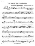 Weait, Christopher % Four Marches from Early America (score & parts) - 2OB/2BSN