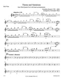 Rossini, Gioachino % Theme & Variations (score & set) - FL/CL/HN/BSN/BAND