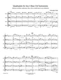 Weait, Christopher % Quadruplets (Score & Parts)-4 Bass Clef Instruments