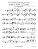 Weait, Christopher % Three for Flute & Clarinet (Score & Parts)-FL/CL