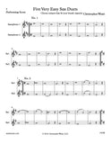 Weait, Christopher % Five Very Easy Sax Duets (performance scores) - 2SAX