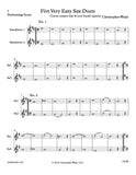 Weait, Christopher % Five Very Easy Sax Duets (Performance Scores)-2SAX