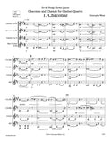 Weait, Christopher % Chaconne & Charade for Clarinet Quartet (score & parts) - 3CL/BCL or EbCL/2CL/BCL