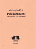 Weait, Christopher % Perambulations (Score & Parts)-FL/ASAX