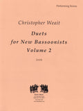 Weait, Christopher % Duets for New Bassoonists, V2 (performance scores) - 2BSN