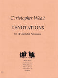 Weait, Christopher % Denotations for Unpitched Percussion (score & parts) - 12PERC