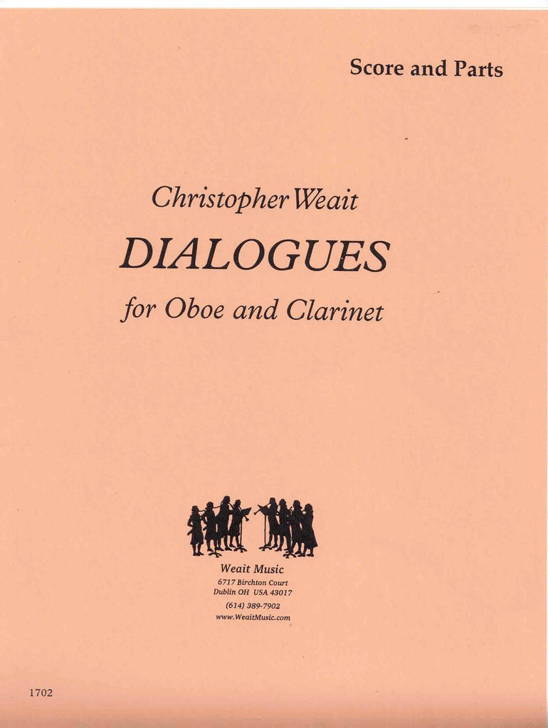 Weait, Christopher % Dialogues (score & parts) - OB/CL