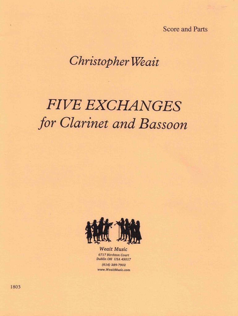 Weait, Christopher % Five Exchanges (score & parts)-CL/BSN