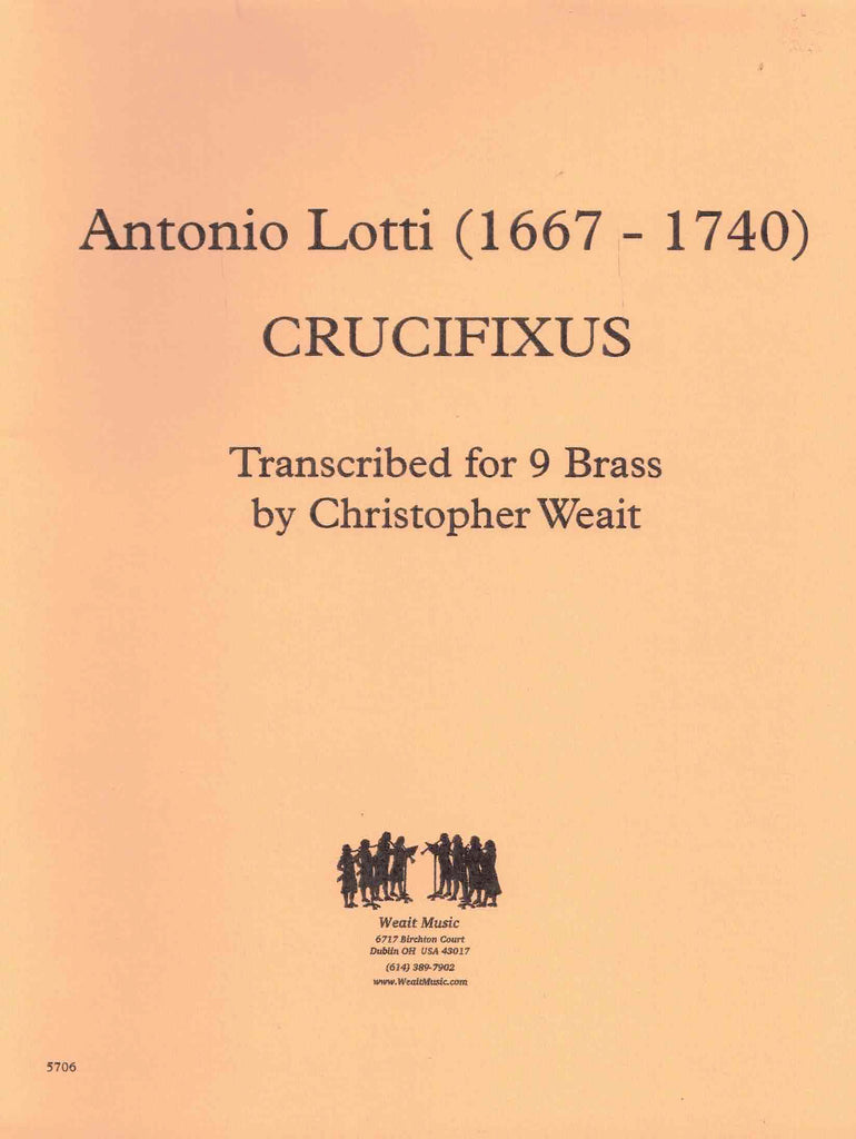 Lotti, Antonio % Crucifixus (score & parts)-BRASS CHOIR
