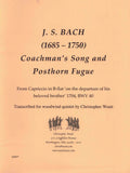 Bach, J.S. % Coachman's Song & Posthorn Fugue, BWV 40 (score & parts) - WW5