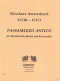 Ammerbach, Nicolaus % Passamezzo Antico (score & parts) - WW10/2HN/2PERC