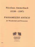 Ammerbach, Nicolaus % Passamezzo Antico (score & parts) - WW13/PERC