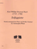 Bach, C.P.E. % Solfeggietto (score & parts) - FL/CL