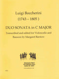 Boccherini, Luigi % Duo Sonata in C Major (score & parts) - BSN/CEL
