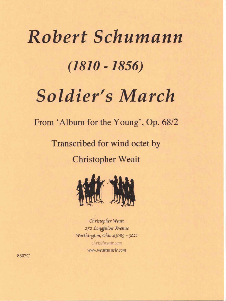 Schumann, Robert % Soldier's March Op 68 #2 (Score & Parts)-WW8